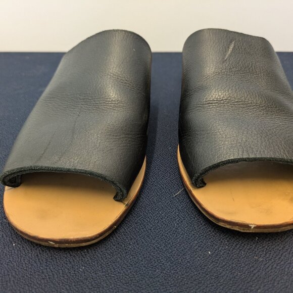St Agni Leather Slides (Black) - Picture 9 of 14